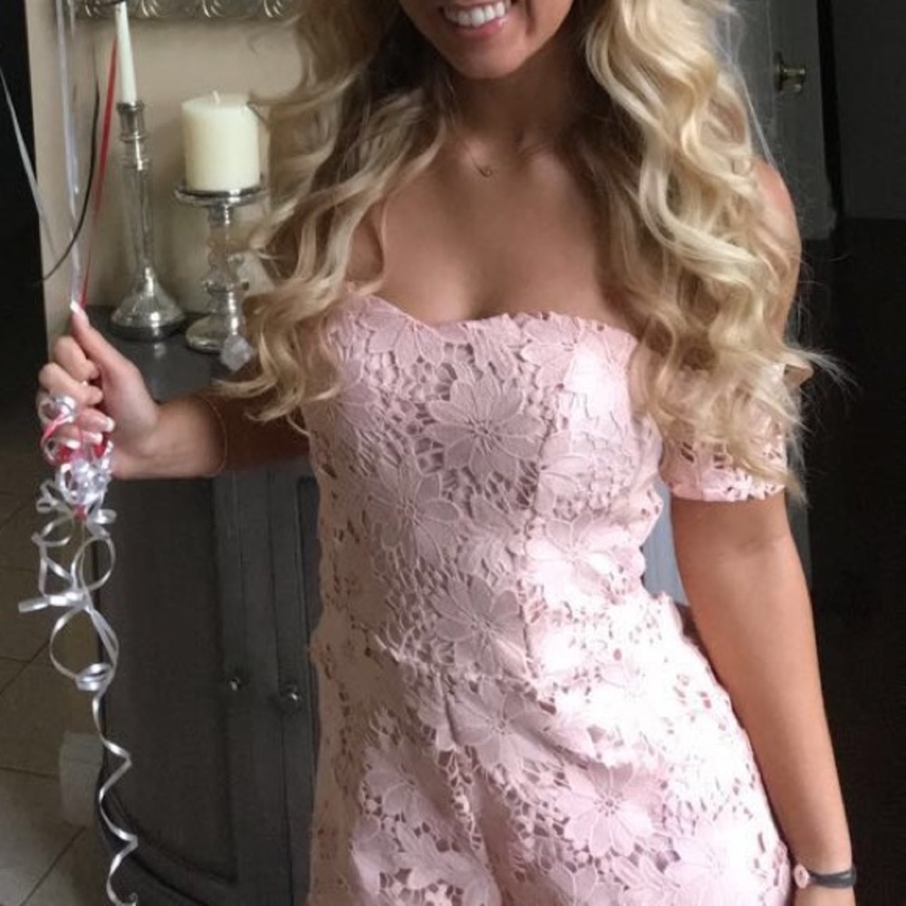 pink dainty hooligan romper